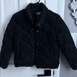 Zara Kids Black Puffer Jacket